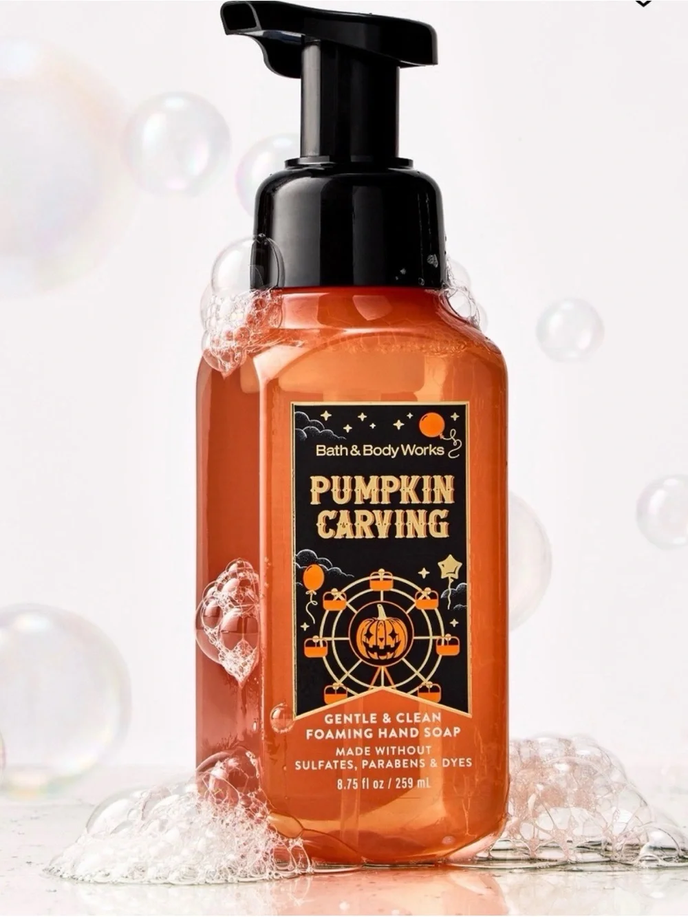 Bath & Body Works Pumpkin Carving Foaming Hand Soap + 1 handsanitizer